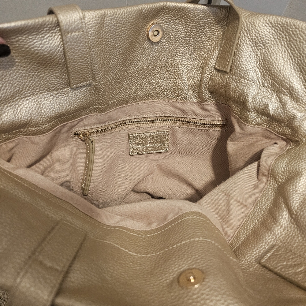 Tote Le Monde Leather Tote - Picture 5 of 8